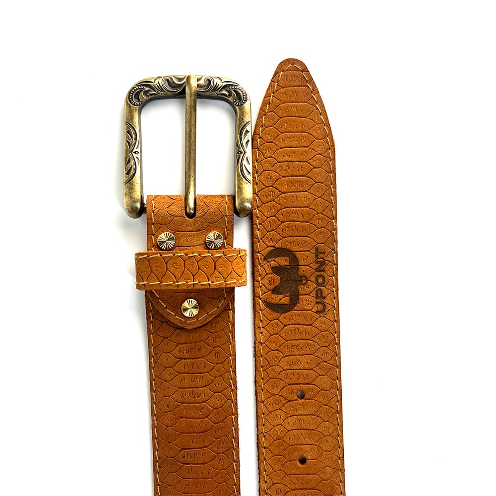 Ремень "Шепот Кобры" лого и пряжка