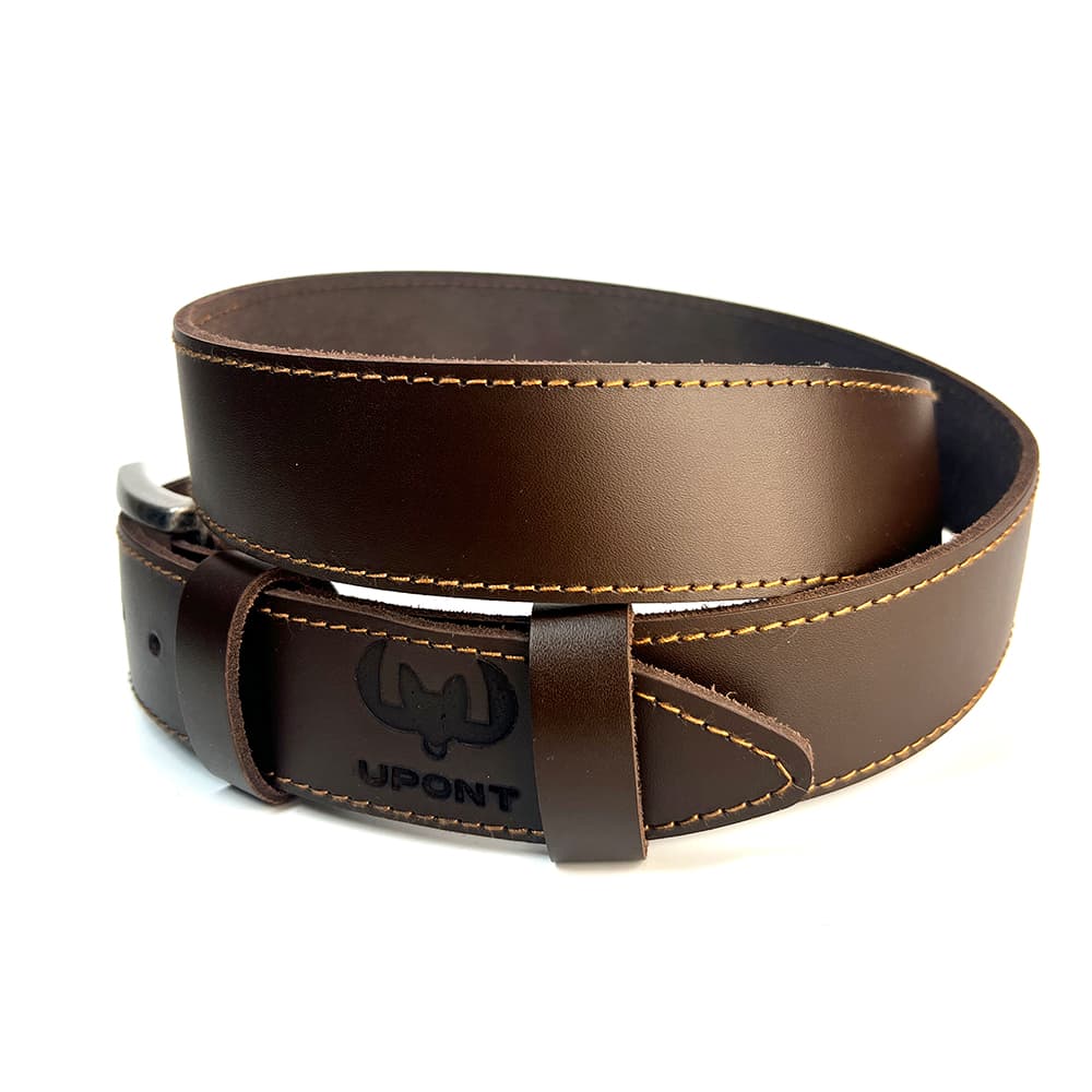 Ремень «Винтаж. Бочковой Коричневый» - вид 2